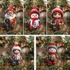 Multifunction Christmas Character Pendant Durable Material 2D Acrylic Pendant