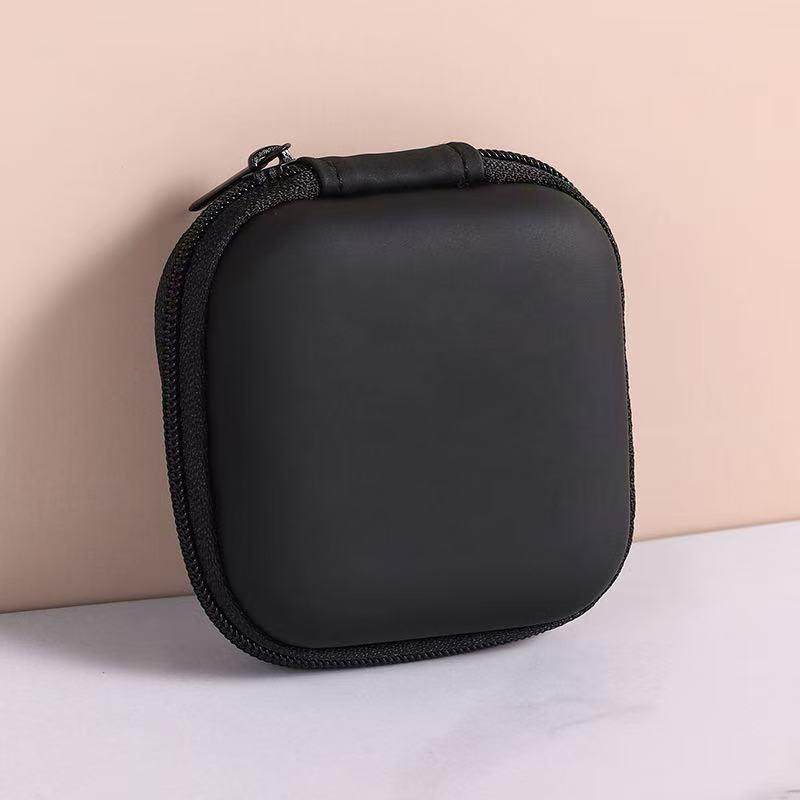 Portable Shockproof Headphone Case Earphone Bag Headset Storage Bag Hard Shell Earphone Accessories Memory Card USB Cable