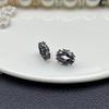 10mm Inlaid Zircon Wheel Spacer Beads for DIY Crystal Jewelry Making