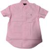 Polo Pony Embroidered Single-Breasted Short Sleeve Shirt Men Shirts Pink 710816449-017
