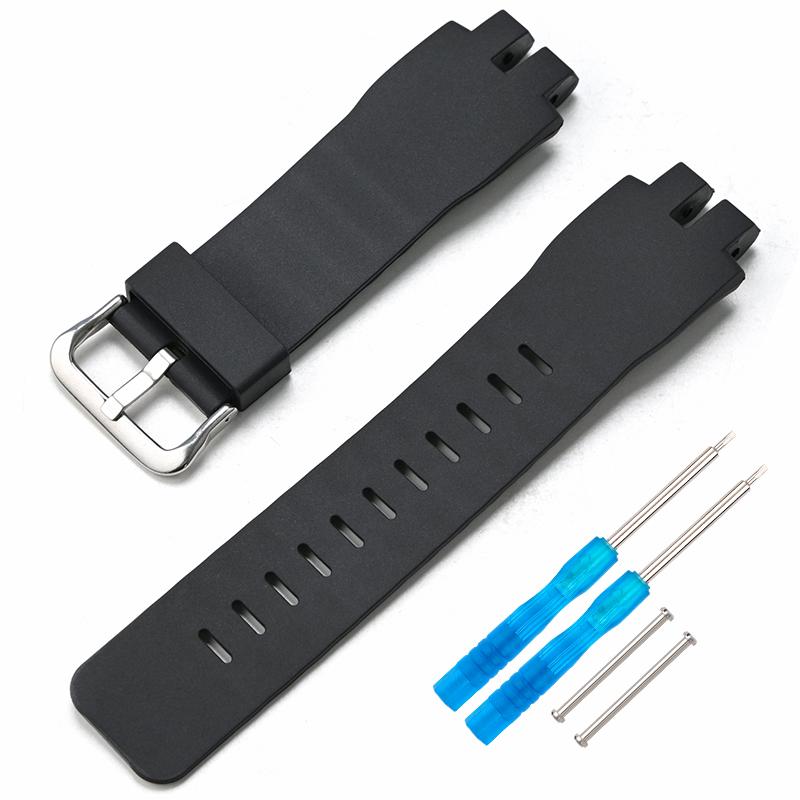 Resin Watch Band For Casio PRW-3000 3100 6000 6100 PRG-300 Waterproof and Sweatproof Watch Strap Sports Bracelet