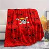 One Piece Character Print Flannel Blanket,High Quality Comfortable for All Seasons,Home Decor,Warmth and Comfort,Perfect for Christmas Gifts