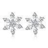 Femmes Mode Coréenne Élégant Anti-allergique Plaqué Argent 925 Boucles d'Oreilles Simples à Puces Bijoux d'Oreille Féminins Cadeaux de Noël