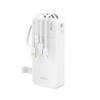 Powerbank K11 Pro 20000mah with Built-in Cables - White