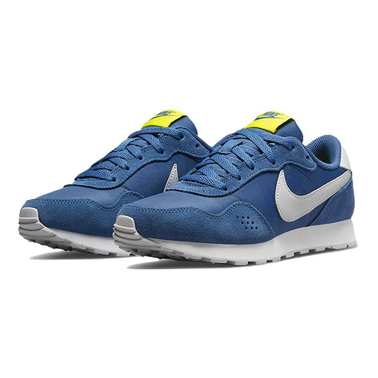 Nike MD Valiant Leather Cushioning Slip Resistant Abrasion Resistant Low Top Kids' Running Shoes Blue Teenagers CN8558-406