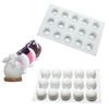 8/15-Holtes Bolvormige Truffelbal Siliconen Vorm Doe-het-zelf Mousse Taartvorm Snoep Chocolade IJs Bak Decoratie Gereedschap