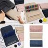 Empty Circular Knitting Needle Case with Multiple Elastic Slot Travel Knitting Tool Organiser Crochet Hook Storage Bag