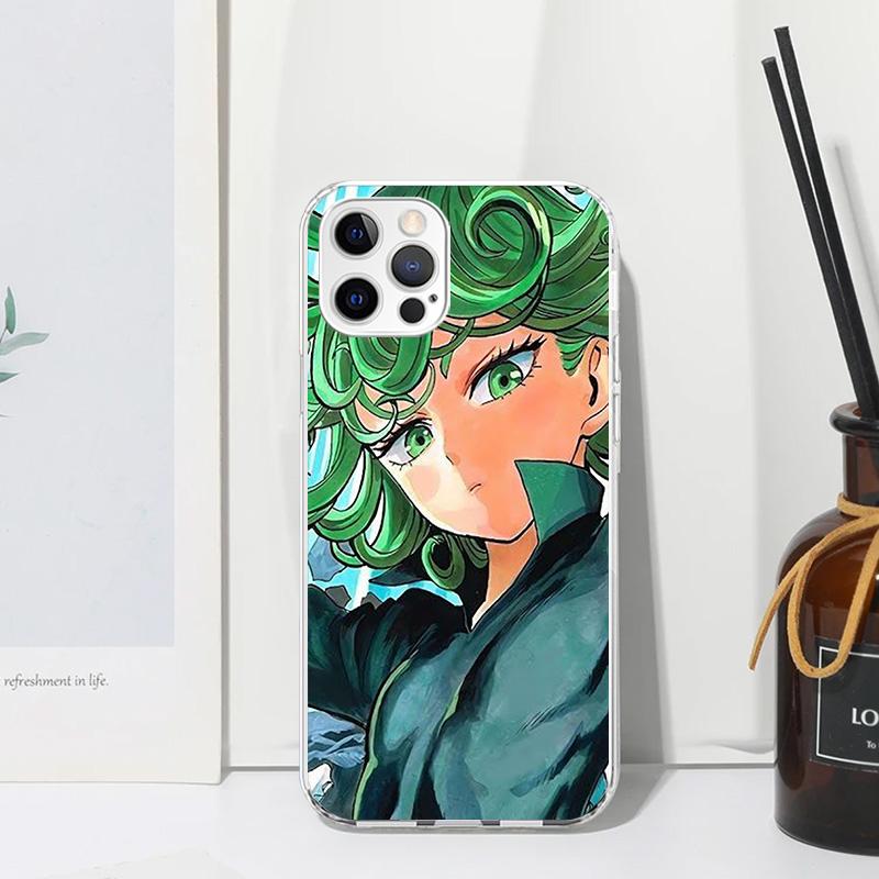 One P-Punch-Man Tatsumaki Phone Case For Iphone 17 Air 16 15 Plus 16E 14 Pro Max 13 Mini 12 11 7 8 SE Fundas Soft Back Cover 17