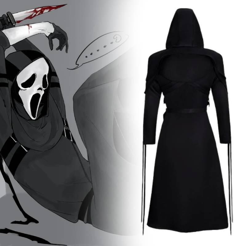 Dead By Daylight A Szellemarc Cosplay Jelmez Poliészterből és Spandexből Játék Cosplay Rajongóknak