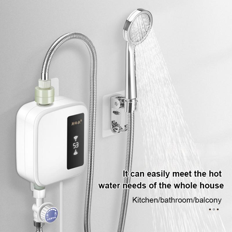 Kitchenette Instantaneous Noinstallation Water Heater Bath Small Thermostatic Shower Water Heater