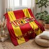 Union Berlin FC Custom Name Text Flannel Blanket Soccer Logo Personalized Fleece Throw Blanket Special Gift For Sofa Bedroom Home