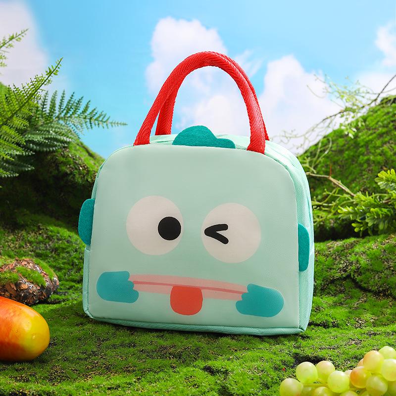 Sac à déjeuner Bento compact isotherme avec feuille d'aluminium épaissie - Design mignon de dessin animé pour étudiants