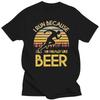 2025 Unisexs Beer Running T Shirt Vintage Printed Casual Short Sleeve Funny Streetwear I Run Because I Love Beer