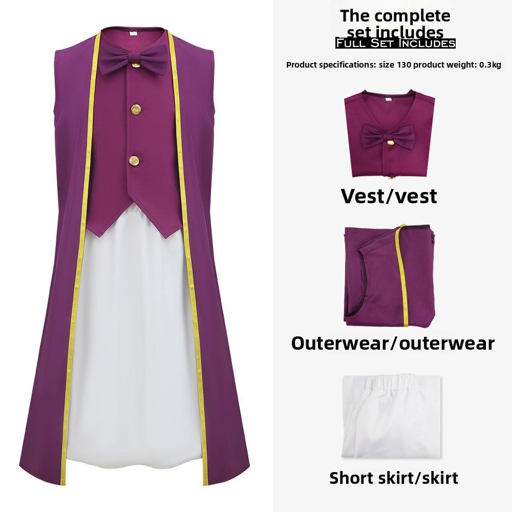 Super Mario Bros Toadsworth Cosplay Costume For Stage Performances