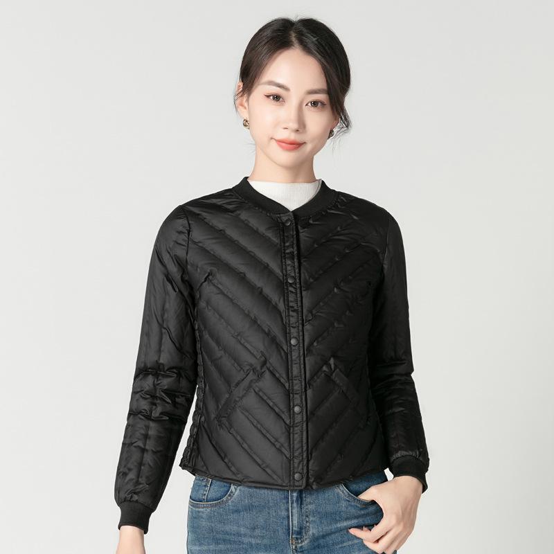 Women's Slim Fit Lightweight Down Jacket - Warm Winter Base Layer and Outerwear