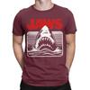 Movie Jaws 50th Anniversary T Shirt for Men Pure Cotton Novelty T-Shirt Crew Neck  Tee Shirt Short Sleeve Clothing Adult