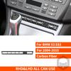 For BMW X3 E83 2004 2005 2006 2007 2008 2009 2010 Carbon Fiber Sticker Central Control Gear Box Outlet Interiors Car