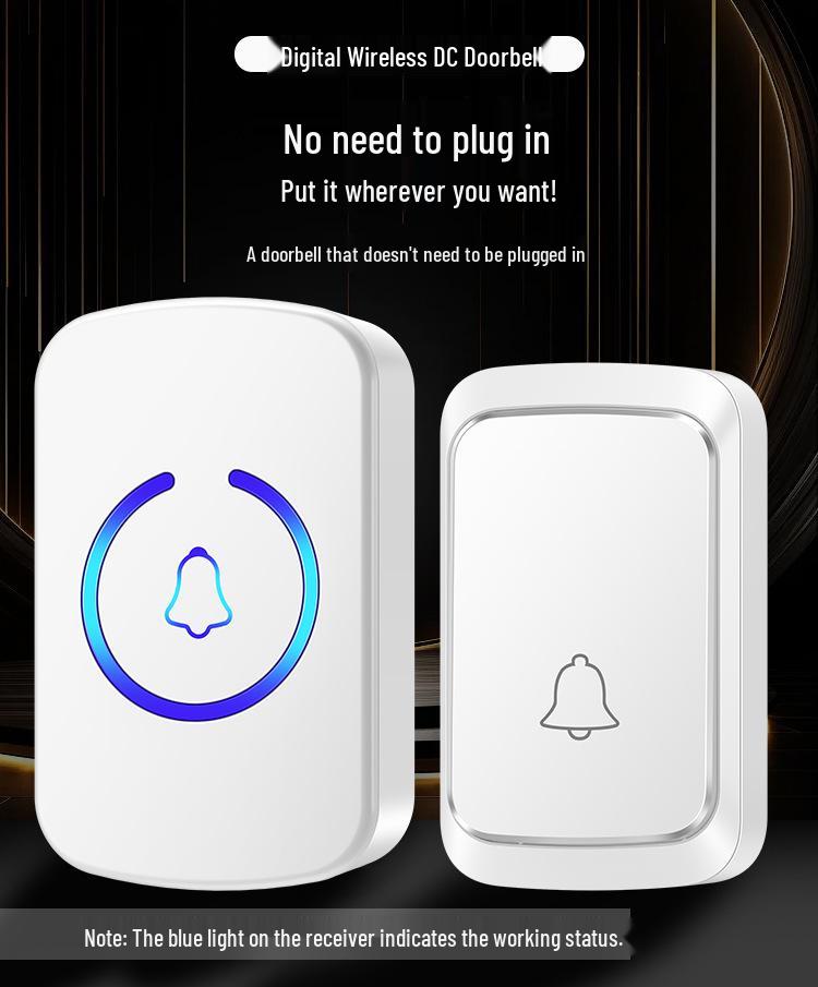 Waterproof Musical Wireless Doorbell with Long-Distance Call Feature for Home