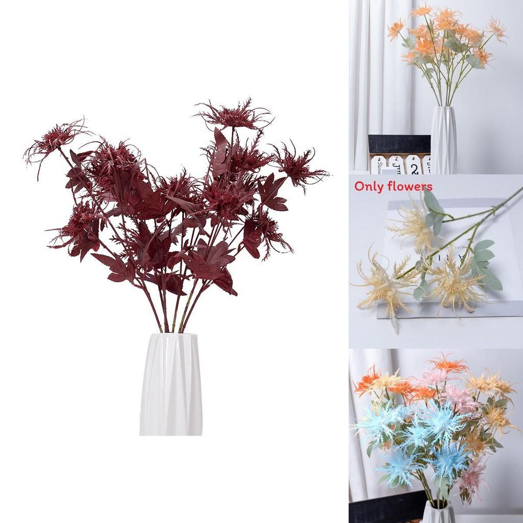 Artificial Eryngium Foetidum Plant Decoration For Wedding Photography And Home Decor