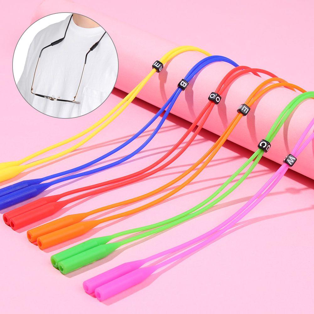 Men Women Silicone Glasses Chain Sports Eyewear Lanyard Glasses Strap Neck Cord Eyeglasses Rope