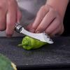 2PCS 304 Stainless Steel Peppers Corer Serrated Slice Non‑slip Handle Fruit Corer 2 In 1 Efficient Seed Remover Slicing
