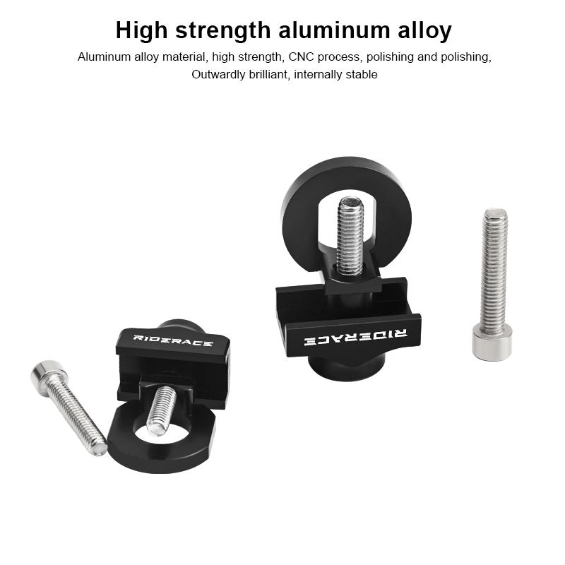 1× Aluminum Alloy Bike Chain Tension Guard Bolt Screw Single Speed Adjuster Bicycle Chain Tensioner Fastener Cycling Accessories