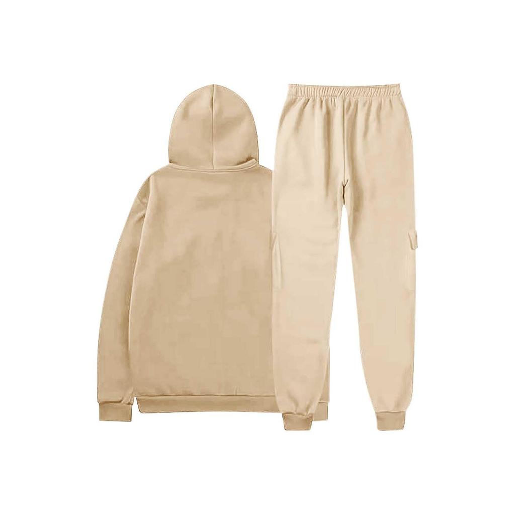 Men 2 Piece  Hoodies and Cargo Joggers Workout Sets