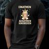 T-Shirt Herren Einatmen Ausatmen Einhorn Motiv Baumwolle Größe S bis 5XL