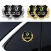 CGN1 1/2PCS 3D Metal Car Badge Body Trunk Sticker Auto Window Refit Decal For Octavia Rapid Fabia Superb Kodiaq Sala Kamiq Yeti
