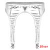 Women's Garter Belt 4 Strap Suspender Belt with Metal Duck-Mouth Clips for High Stockings