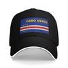 Cabo Verde Flag Casual Baseball Cap Spring Trucker Hat Sunscreen Hunting Camping Hip Hop Hats Trendy Baseball Caps