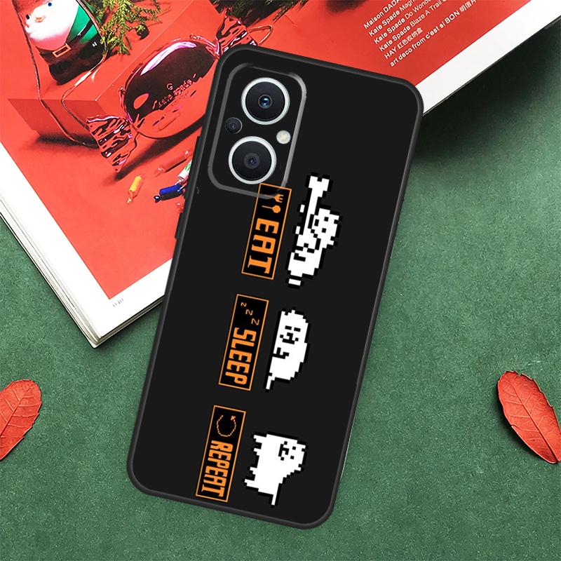 Undertale nerviger Hund Hülle für OPPO Reno 14 13 12 11 10 Pro 14F 13F 12F 11F 8 7 Lite OPPO Find X9 X8 X6 Pro Abdeckung