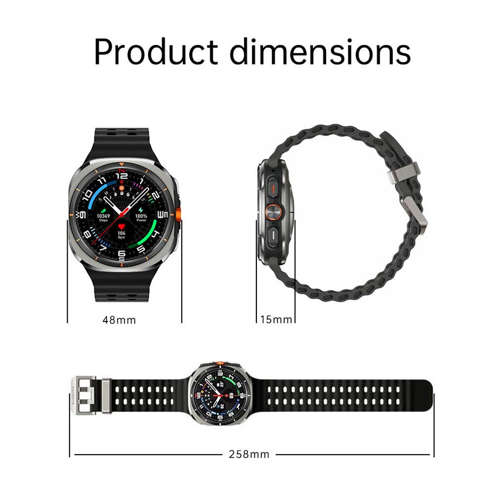 SACOSDING New Watch Ultra 7 Smart Watch 500mAh Big Battery Men Watch AMOLED BT5.3 Wireless Call IP67 Sports Smartwatch