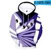 Nueva sudadera con capucha con estampado digital en color 3D de personaje de Naruto, sudadera con capucha deportiva y de ocio para hombres y mujeres