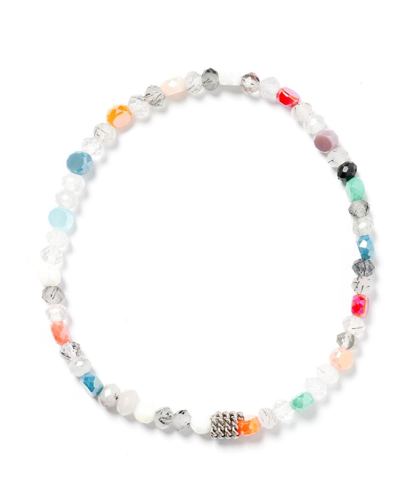 Polalita Multi Pastel Stone Bracelet (Plt-Br-047_Wt)