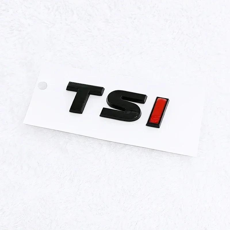 3D ABS TSI Letters Car Emblem Sticker Rear Trunk Badge Decal