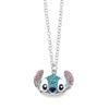 Cute Stitch Cartoon Pendant Necklace Jewelry Personality Sweater Chain with Filled Rhinestones for Women Gift