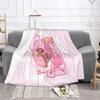 Cardcaptor Sakura Dream Wand Blanket Soft Flannel Fleece Warm Anime Manga Throw Blankets for Car Bedroom Couch Bedspreads