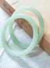 10mm Year of the Snake Wealth Jade Bracelet: Ice Green Floating Flower Design, Women's Ancient Style Xinjiang Imitation Tianshan Green.