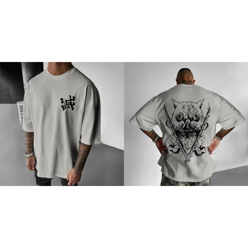 Demon Slayer Blade Mens Tshirt Mouth Pingyi Zhizhu 2026 SpringSummer New Y2K Super Style Mens and Womens Streetwear