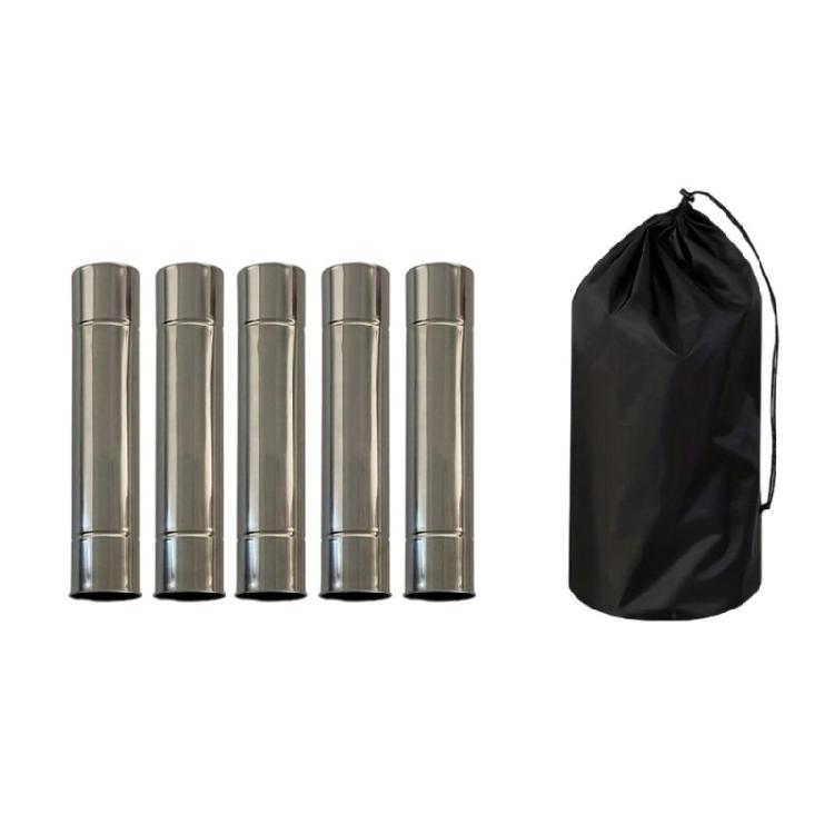 Portable Detachable Tent Stove Replacement Pipe Set for Outdoor Activity Small Design Enhancing Safety Winter Survival