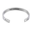 Titanium Steel Bracelet Personalized Phrase Bracelet Carved Bracelet Birthday Graduation Friendship Gift Souvenir for Women