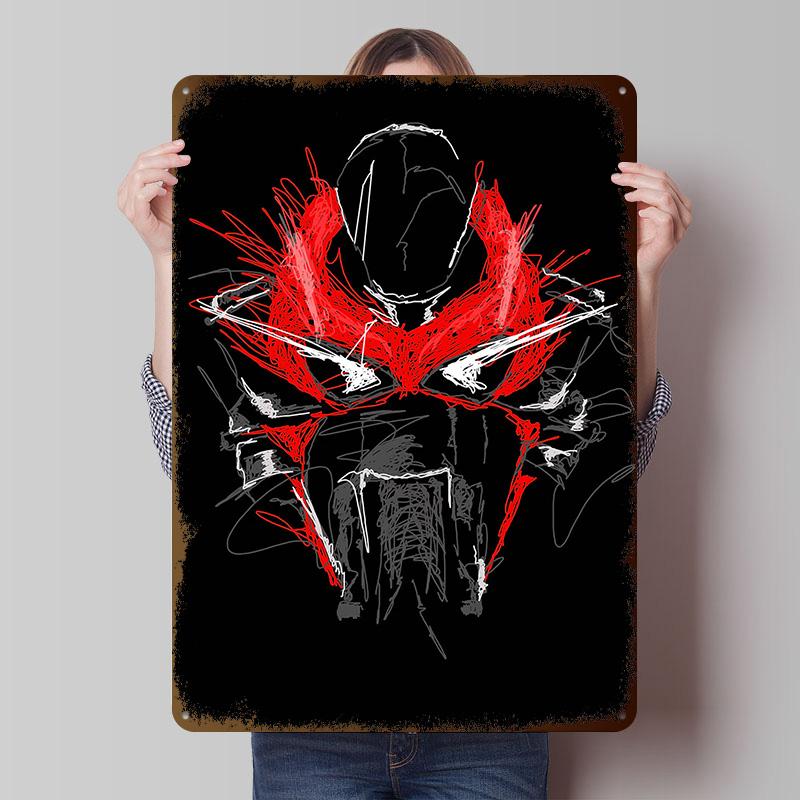 Motorcycle Superleggera V Tinplate Poster Customized Wall Art Vintage Metal Signs Retro Tin Plaque for Decoration Bedroom House