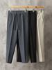 Spring and Summer New Casual Trousers Men's Korean Version Drop Feeling Boys Nine-point Suit Pants Fashion Tether Suit Pants