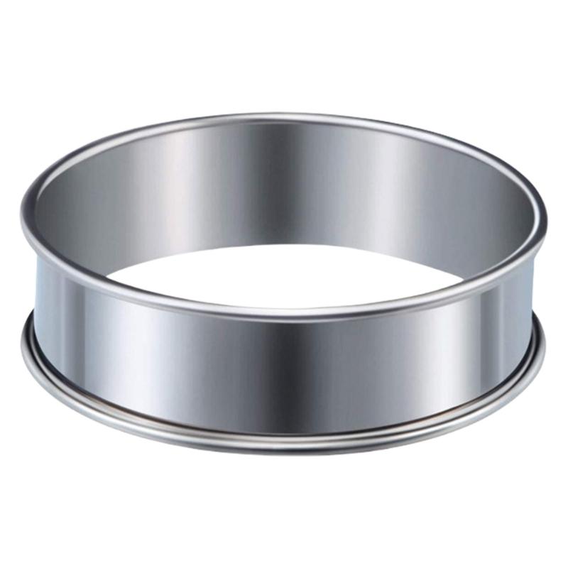 Home Baking Muffins and Tarts Rings Practical Stainless Steel Nonstick Baking Rings for Muffins Crumpet and Tarts