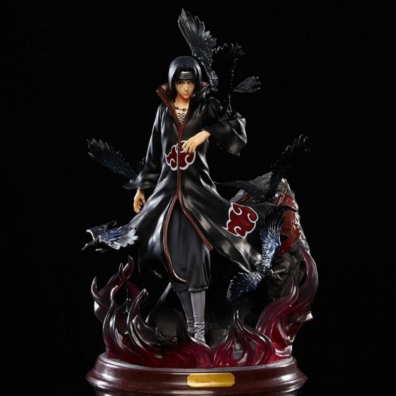 Non Toxique 28cm Populaire Naruto Anime Modèle Uchiha Itachi Statue Jouet Décoration Intérieure Ornement Pour EnfantsAmi Cadeau