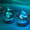 Crystal Ball Night Light with Base USB Powered Sleep Lamp Desk Decor for Bedroom Ideal Christmas Gift