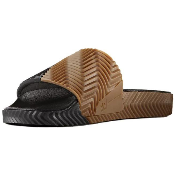 Aw Adilette Alexander Wang x Aw Adilette Adidas Originals Chinelo 'Preto Branco' AC7408