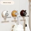 Suction Cup Hook Reinforced Suction Cup Base Easy Installation Removable Suction Hanger Heavy-Duty Support Hook