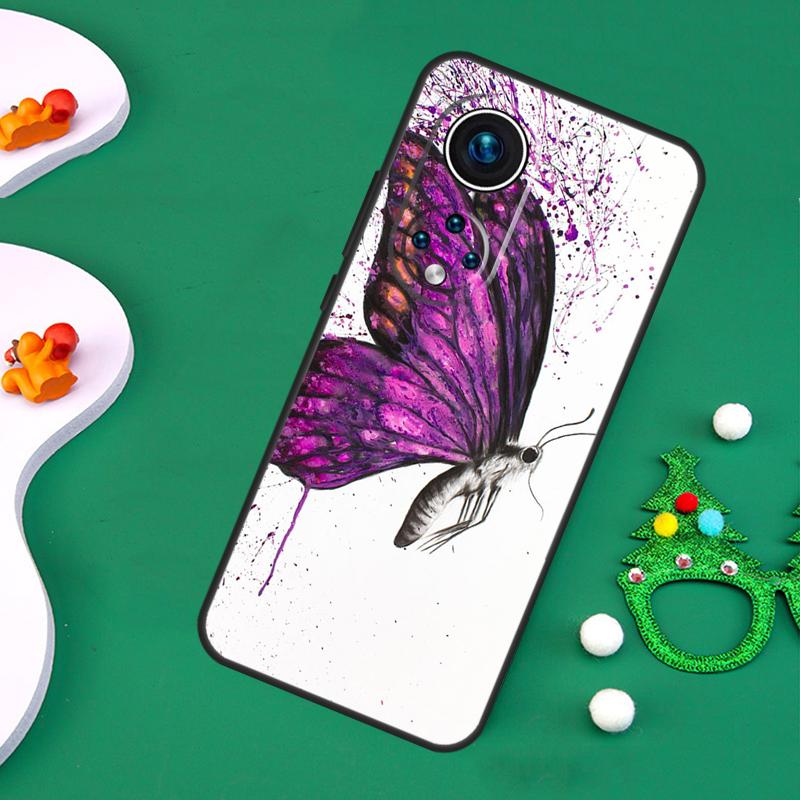 Capa de Borboleta de Luxo Para Honor 200 Pro X9c X9b X9a X8a X8b X7a X6a X8 X9 50 70 90 Magic 5 6 7 Lite Capa